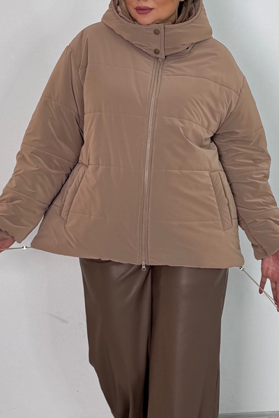 Пуховик "Рейчел" бежевий