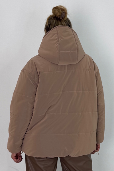 Пуховик "Рейчел" бежевий
