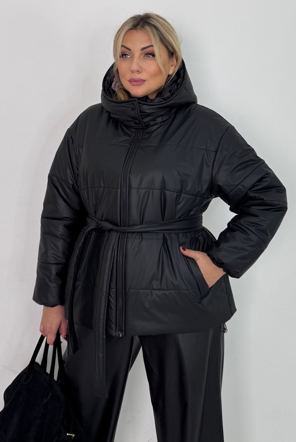 Пуховик "Рейчел" чорний