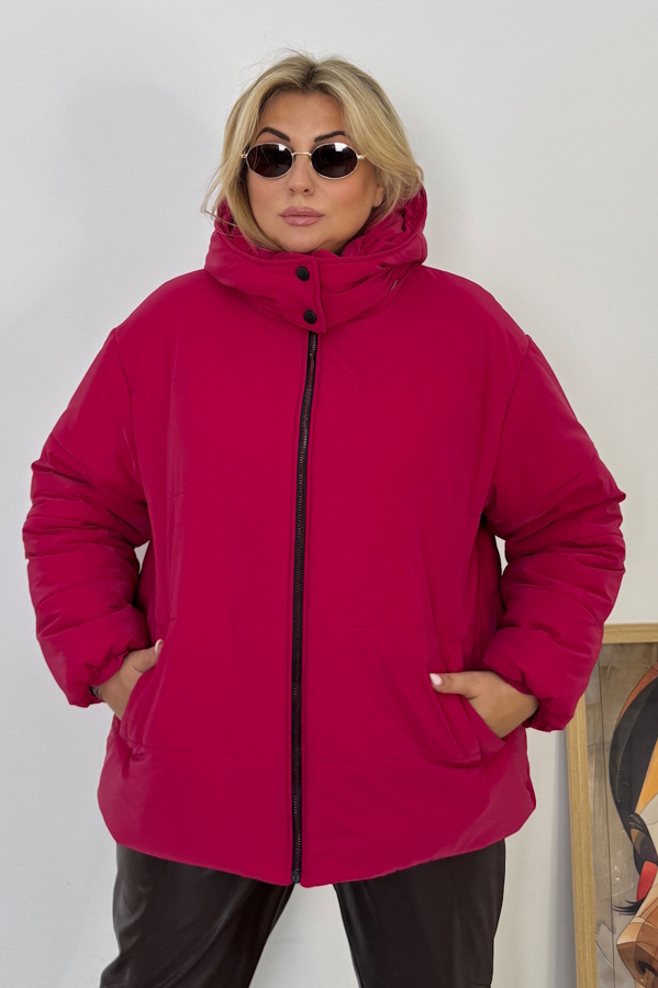 Пуховик "Рейчел" малина