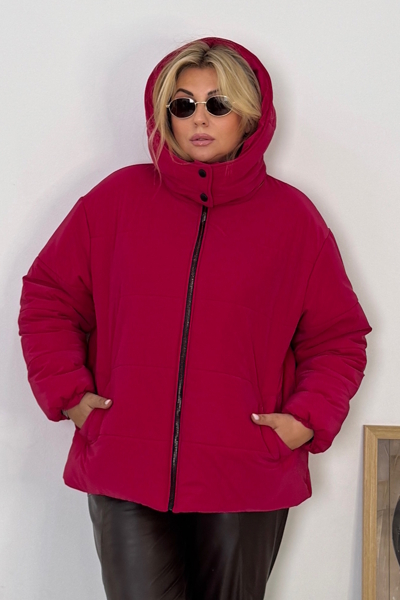 Пуховик "Рейчел" малина