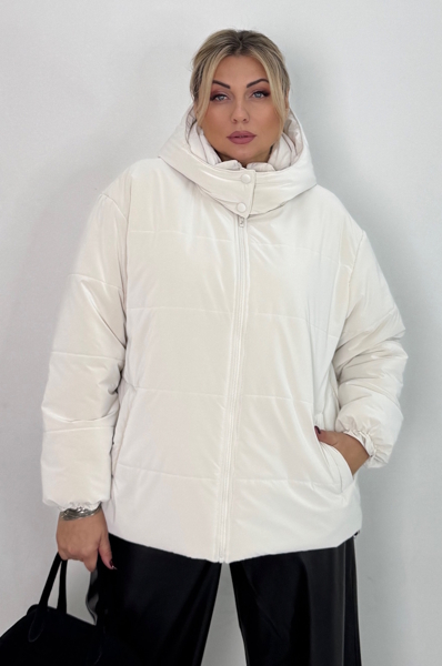 Пуховик "Рейчел" молоко