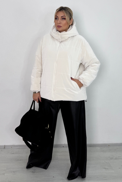 Пуховик "Рейчел" молоко