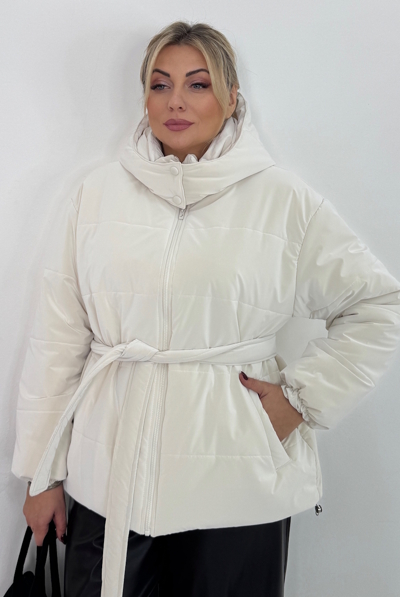 Пуховик "Рейчел" молоко