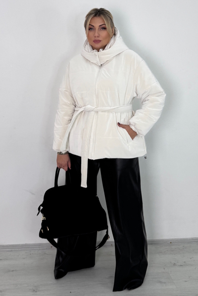 Пуховик "Рейчел" молоко