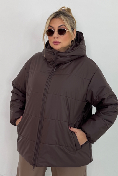 Пуховик "Рейчел" шоколад