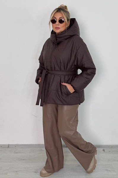 Пуховик "Рейчел" шоколад