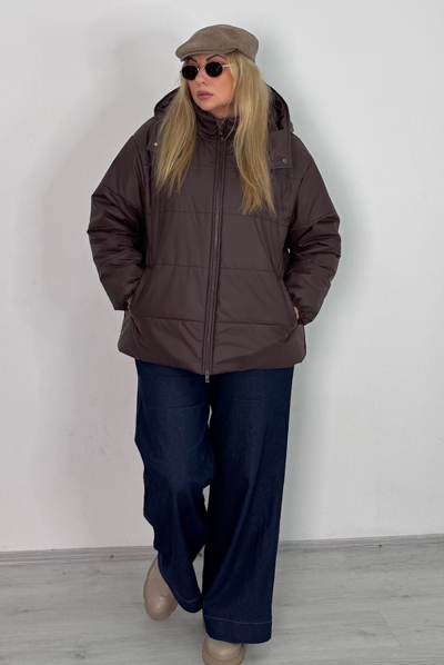 Пуховик "Рейчел" шоколад