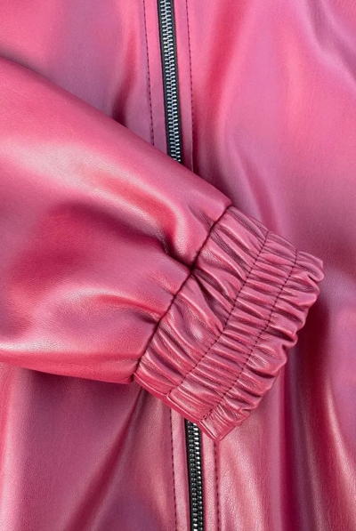 Бомбер з екошкіри "Ума" бордо