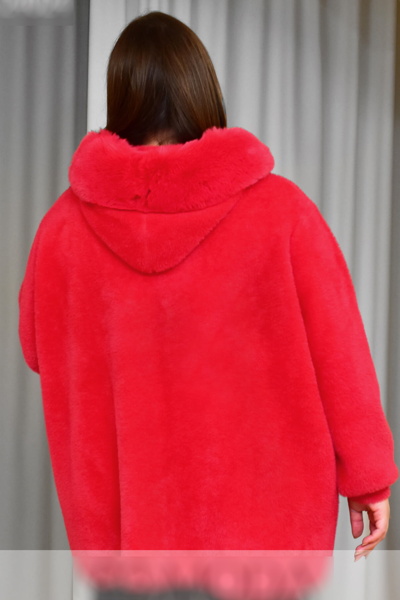 Пальто з альпаки  "Роузі" червоне