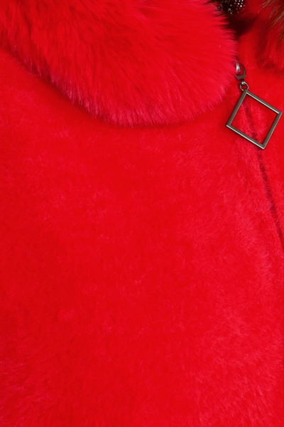 Пальто з альпаки  "Роузі" червоне