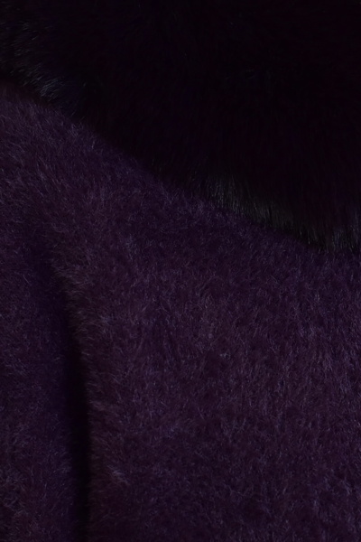 Пальто з альпаки  "Роузі" чорниця