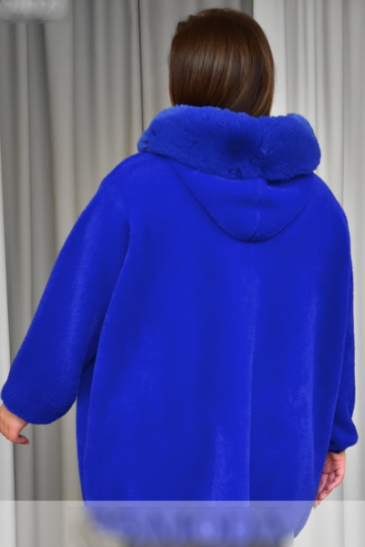 Пальто з альпаки  "Роузі" електрик