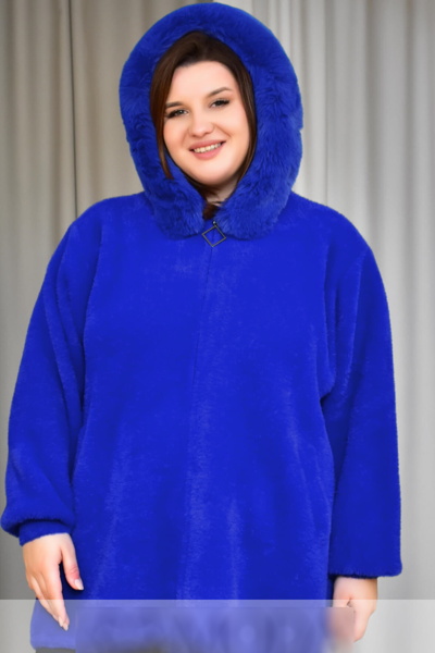 Пальто з альпаки  "Роузі" електрик