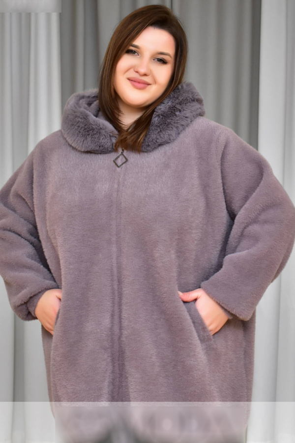 Пальто з альпаки  "Роузі" мокко