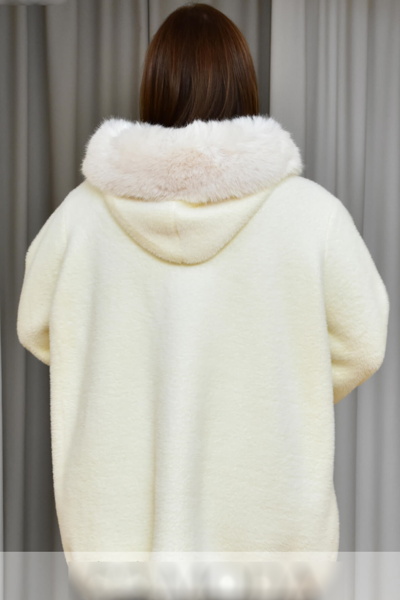 Пальто з альпаки  "Роузі" молоко