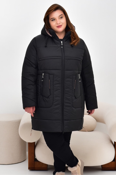 Зимова куртка "Івон" чорна