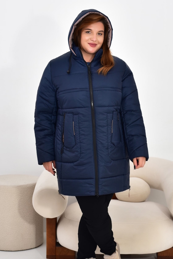 Зимова куртка "Івон" темно-синя