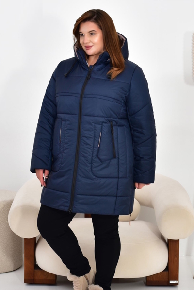 Зимова куртка "Івон" темно-синя