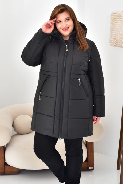 Куртка єврозима "Лючія" чорна