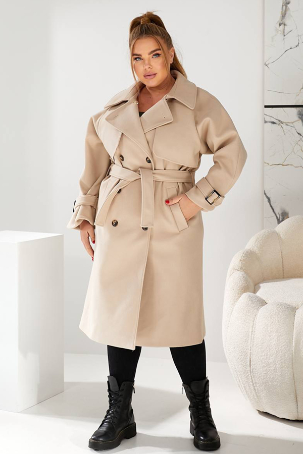 Пальто "Розмарі" молочне