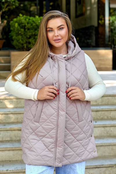 Жилет "Саманта" пудра