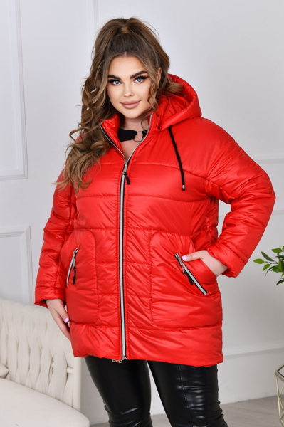 Куртка євро-зима "Ліліан" червона