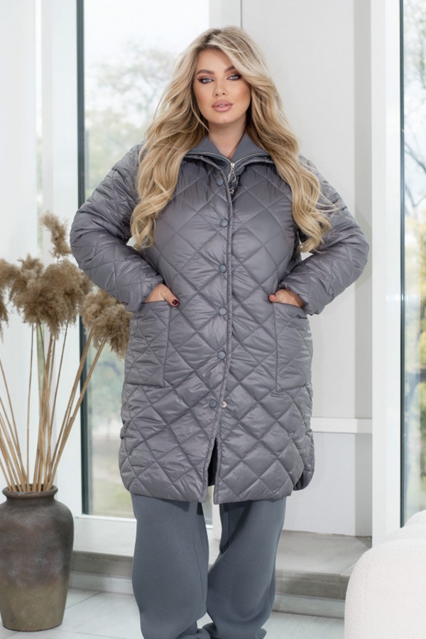 Стьобана куртка "Даніель" сіра