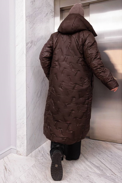 Зимове пальто "Камон" шоколад