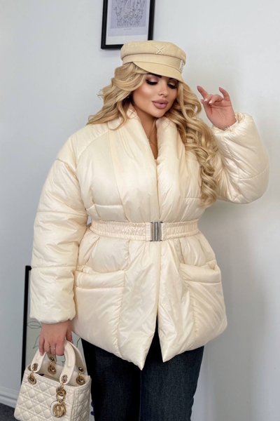 Зимова куртка "Фрея" перлина