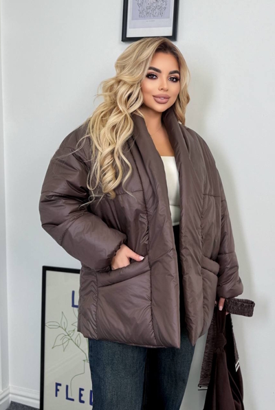 Зимова куртка "Фрея" шоколад