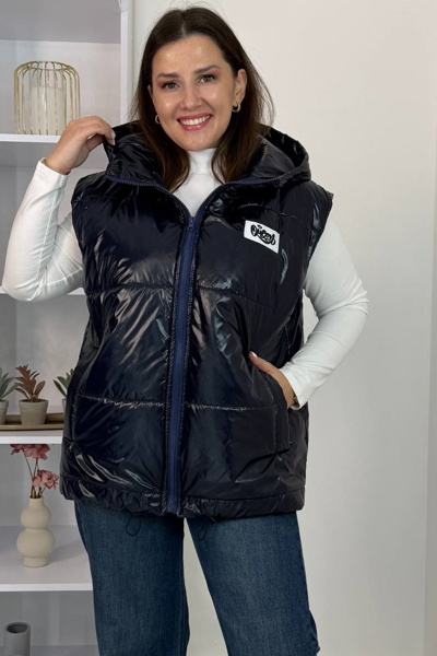 Жилетка "Кеті" темно-синя