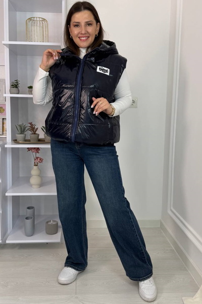 Жилетка "Кеті" темно-синя