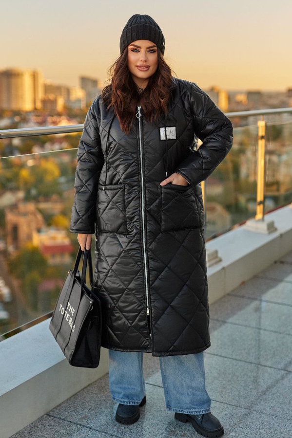 Зимове пальто "Модерн" чорне