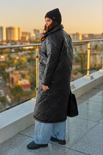 Зимове пальто "Модерн" чорне