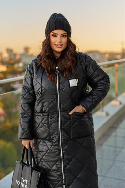 Зимове пальто "Модерн" чорне