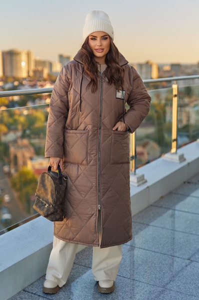 Зимове пальто "Модерн" мокко