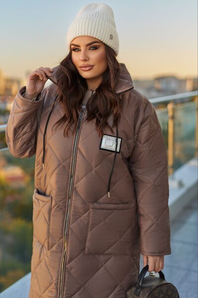 Зимове пальто "Модерн" мокко