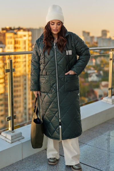 Зимове пальто "Модерн" зелене