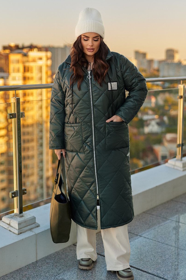 Зимове пальто "Модерн" зелене