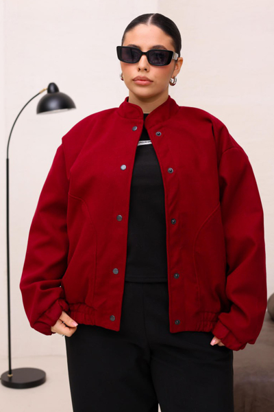 Бомбер "Адема" бордовий