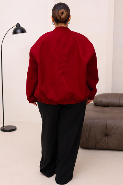 Бомбер "Адема" бордовий