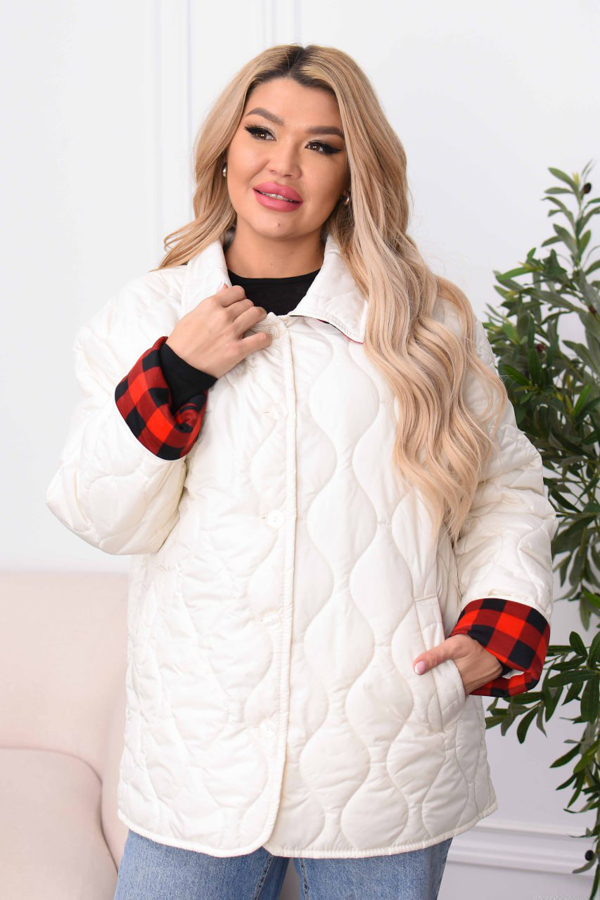 Куртка "Дельріка" молочна