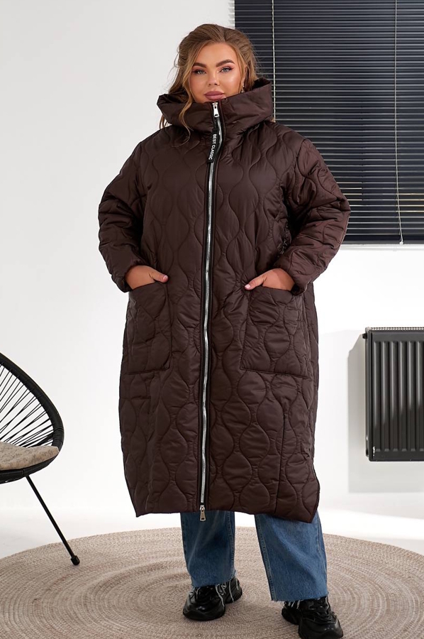 Зимове пальто "Канада" шоколад