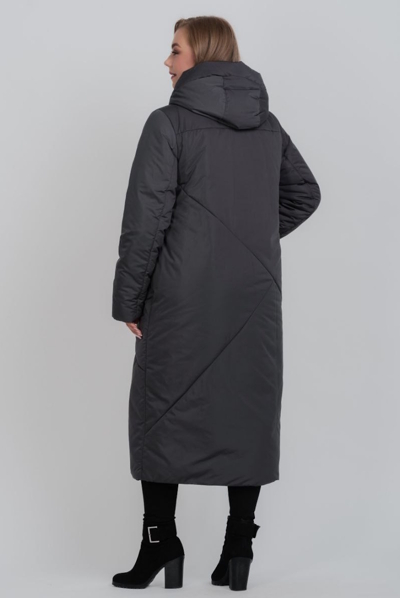 Зимове пальто "Каріна" графіт