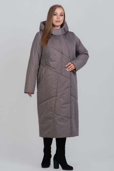 Зимове пальто "Каріна" мокко