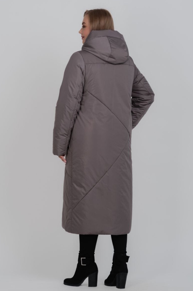 Зимове пальто "Каріна" мокко