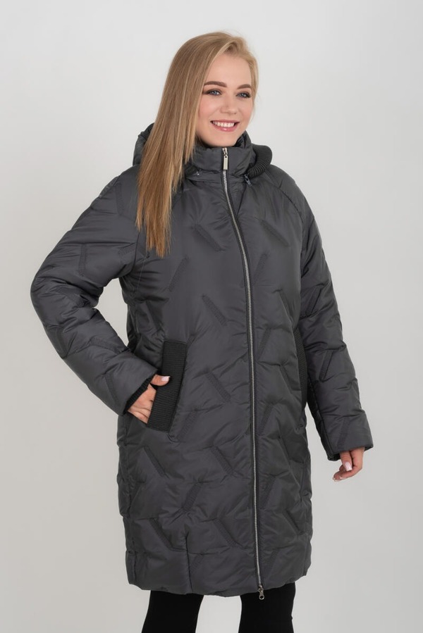 Пальто єврозима "Манія" графіт