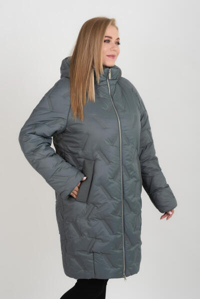 Пальто єврозима "Манія" морська-хвиля