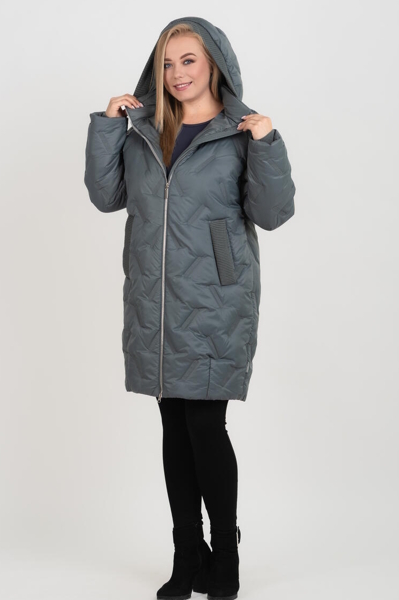 Пальто єврозима "Манія" морська-хвиля